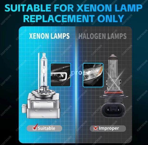 Ксеноновая лампа для фар Xenon D2S 5500K 35W Super Vision +70% 2 шт (Цоколь Метал) 90871 фото