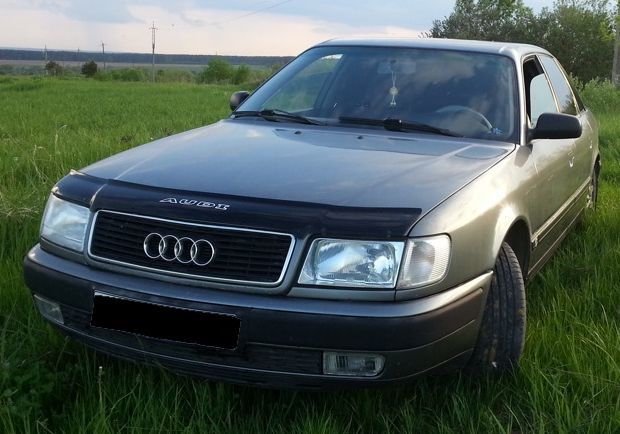 Дефлектор капота мухобойка для Audi 100 45 (С4) 1990-1994 816 фото