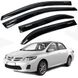 Дефлектори вікон вітровики Acrylic для Toyota Corolla (E140 - E150) 2007-2014 Гнучкі 44607 фото 1
