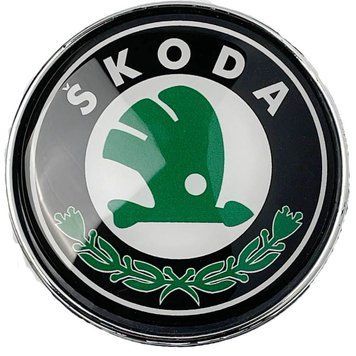 Емблема для Skoda 78 мм пластикова задня 5156(D) фото