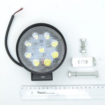 Додаткова LED фара Лідер 27W (3W*9) 10-30V &Oslash; 112x125 mm Далекий (001 B 27W) 1 шт (3376) 50912 фото