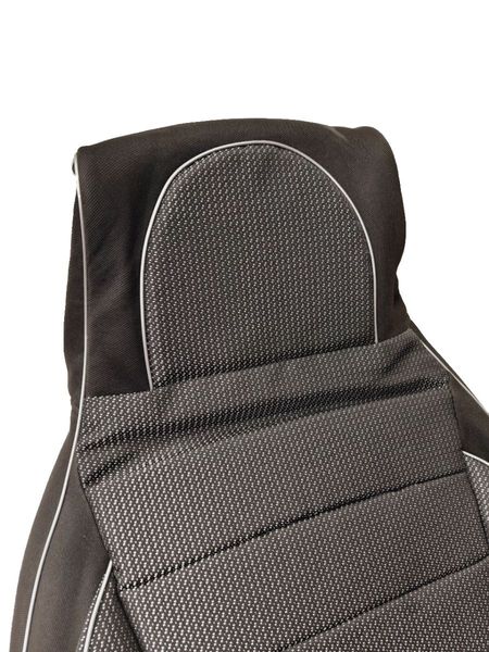 Чехлы Пилот для сидений ВАЗ 2107 Черная ткань Черно - серая ткань 37141 фото