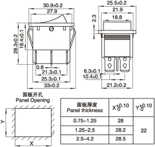 Кнопка Переключатель клавишный 12V (On\Off\On) 6 Контактов Синяя №140 66012 фото