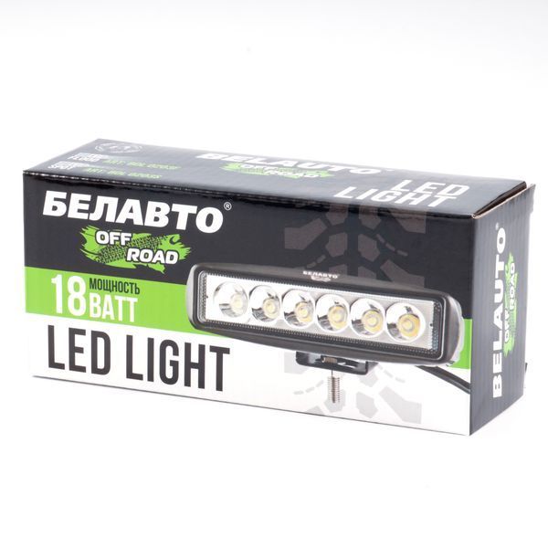 Світлодіодна додаткова LED фара БЕЛАВТО Sport Далеко Алюмінієвий корпус (BOL0203S) 62368 фото