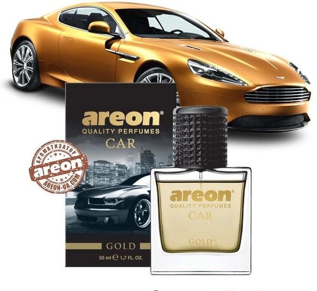 Набір ароматизаторів повітря Areon Car Gold (Gold) S4C_Vanilla Paradise фото