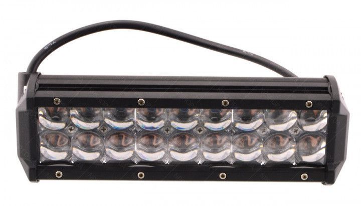 Світлодіодна балка фара LED / 230x80x70 mm / 54W / 3W * 18 / 10-30V / Далеке світло (D-54W) 42103 фото