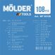 Набір інструментів для авто та дому професійний в кейсі MOLDER 108 предмета 1\2 та 1\4 Оригінал (MT60108) MT60108 фото 9