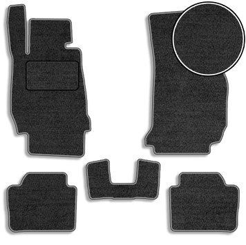 Ворсовые коврики для BMW 3 (F30 / F31) 2011-2019 с подпятником Черные 5 шт (Carrera) 71498 фото