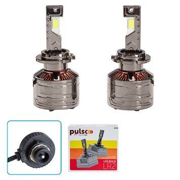 LED лампы для авто Pulso LR2-D2S USA Bridgelux CSP chips 12V 2*55W 10000Lm 6000k 95074 фото