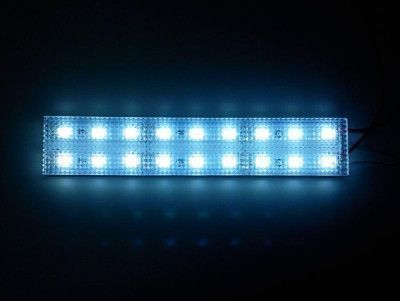 Подсветка салона диодная двойная Призма алюминий 12V - 25 см 2А 36LED Белый свет (5630) 26361 фото