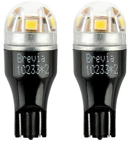 LED автолампа Brevia Spower 12/24V W16W 210Lm 5x2835SMD 6000K CANbus Оригінал 2 шт (10233X2) 10203X2 фото