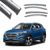 Дефлекторы окон ветровики Benke для Hyundai Tucson (TL) 2015-2020 Хром Молдинг Из Нержавеющей Стали 3D 297 фото