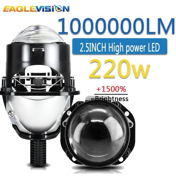 Автомобильные BI-LED линзы D2.5" дюйма D65 мм A4 40 50Вт 5500К 2 шт 94956 фото