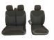 Чехлы модельные 2+1 для Renault Traffic / Opel Vivaro / Nissan Primastar Черно - серые 33578 фото 2