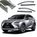 Дефлекторы окон ветровики Benke для Lexus NX 2014- Хром Молдинг 3D Из Нержавеющей Стали (BLXNX1423-W/S) 57236 фото 1