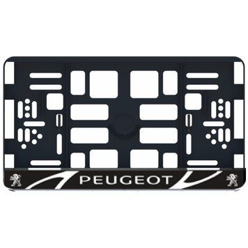Рамка номера Peugeot под Американский номер 300х150 мм Цветной Логотип 86659 фото