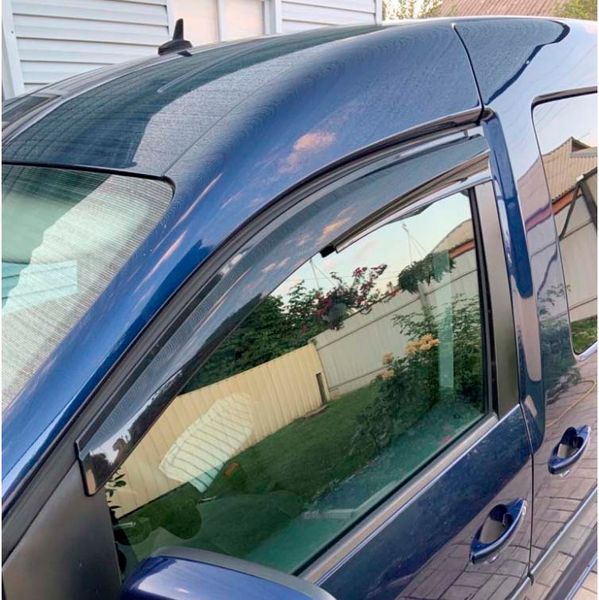 Дефлектори вікон ветровики Volkswagen Caddy 2004-2020 перед скотч SunPlex (SP-S-10) 65794 фото
