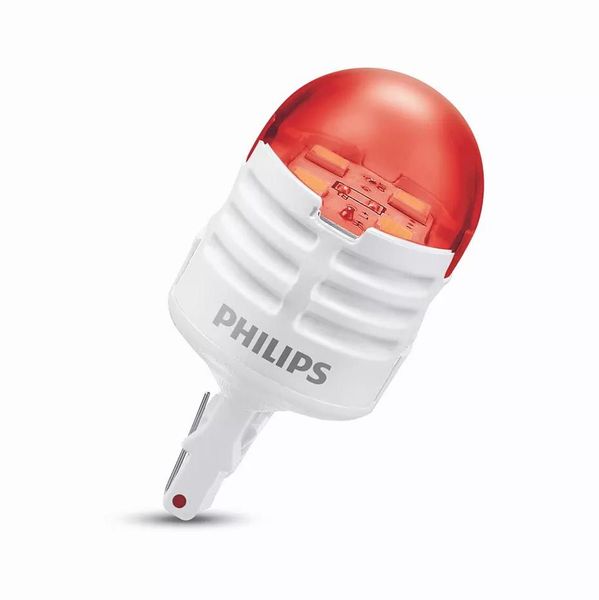 Світлодіод 12V бесцок. W21 Philips 11065U30RB2 LED Red Ultinon Pro3000 2шт 57048 фото