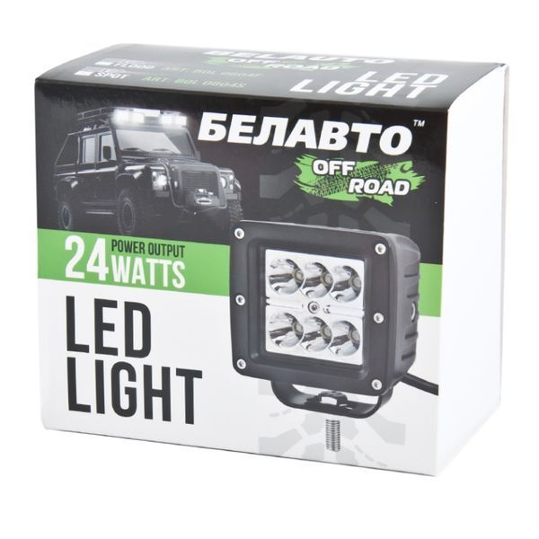Світлодіодна додаткова LED фара БЕЛАВТО Sport Далеко Алюмінієвий корпус (BOL0604S) BOL0604S фото
