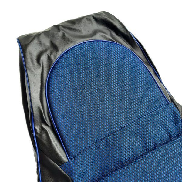 Чехлы Пилот для сидений ВАЗ 2108-99-2115 Черный кожзам Синяя ткань 30463 фото