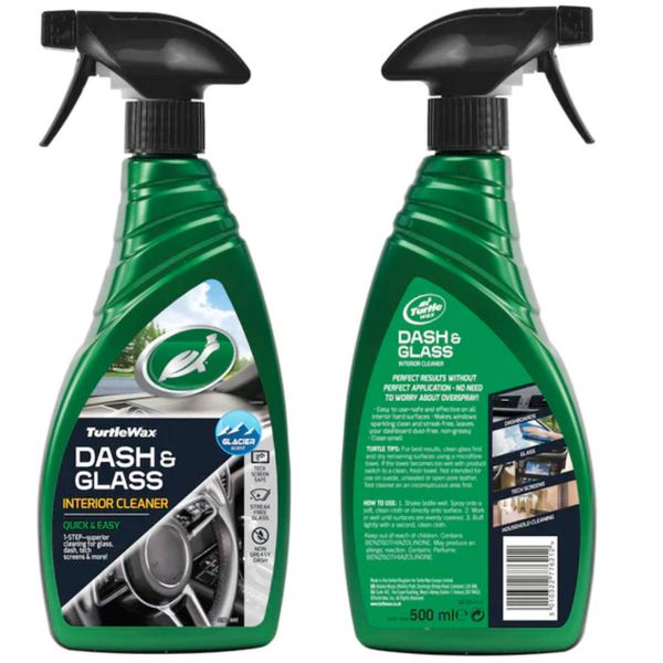 Універсальний очисник скла та пластику салону Turtle Wax Dash & Glass Cleaner Quick & Easy 500 мл (52803) 64755 фото