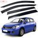 Дефлектори вікон вітровики HIC для Nissan Tiida (C12) 2012- Хечбек 5Dr Оригінал (NI72) NI72 фото 1
