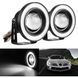 Противотуманные LED Фары круглые Линза с ДХО D64 мм 12V 10W 7000K Белый Свет 2 шт (AG-2511 W) 54953 фото