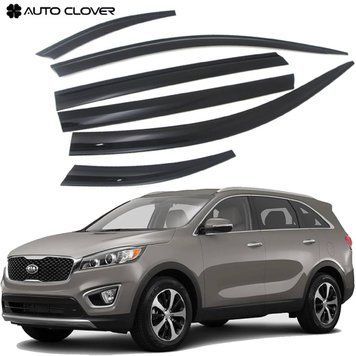 Дефлекторы окон ветровики для KIA Sorento 2015- 6 шт (Auto Clover) 89778 фото