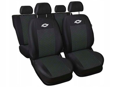 Чехлы для сидений модельные Chevrolet Aveo Т250 ZAZ VIDA Черно-Черные 63276 фото