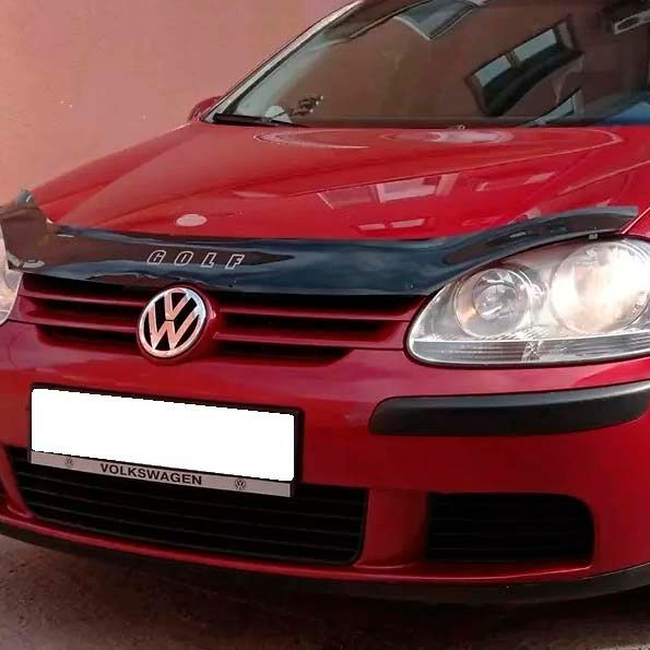 Дефлектор капота мухобойка Volkswagen Golf V 2003-2010 Voron Glass 65958 фото