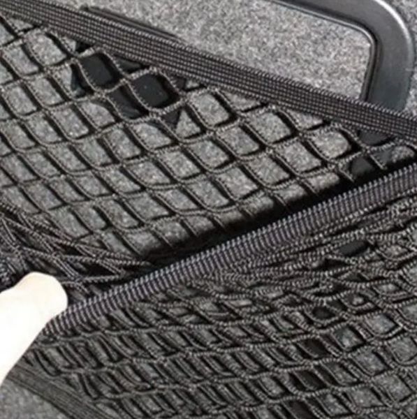 Сетка органайзер карман в багажник Elegant 90х30 см Врезные Крючки / эластичная (100 676) 56701 фото