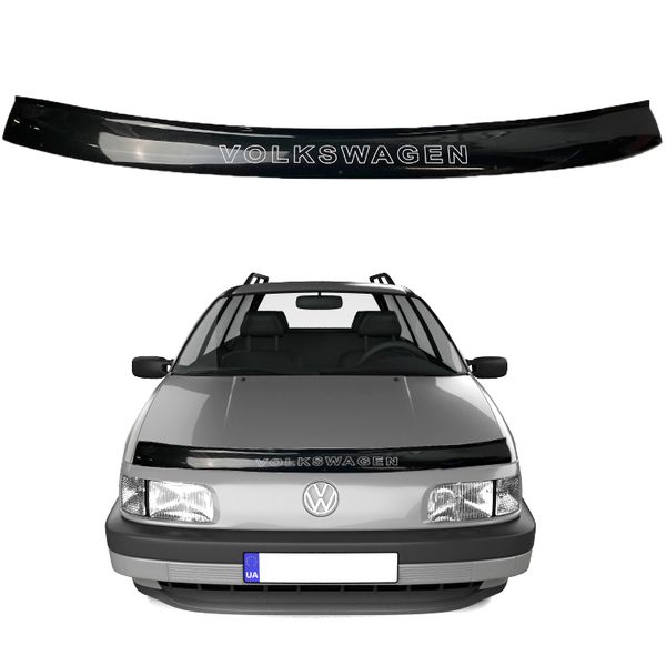 Дефлектор капота мухобійка Volkswagen Passat B3 1988-1993 Voron Glass MV10588 фото