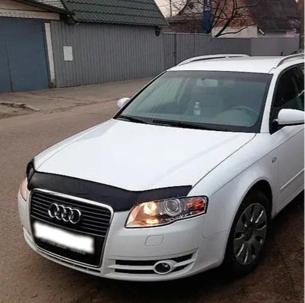Дефлектор капоту мухобійка для Audi A4 (В7) 2005-2008 Євро Кріплення (Vip Tuning) AD09 1795 фото