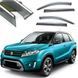 Дефлектори вікон вітровики Benke для Suzuki Grand Vitara 2015- Хром Молдинг Із Нержавіючої Сталі 3D 61097 фото 1
