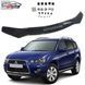 Дефлектор капоту мухобійка для Mitsubishi Outlander XL 2010-2018 Рестайлінг Євро Кріплення (Vip Tuning) MM30307 фото 1