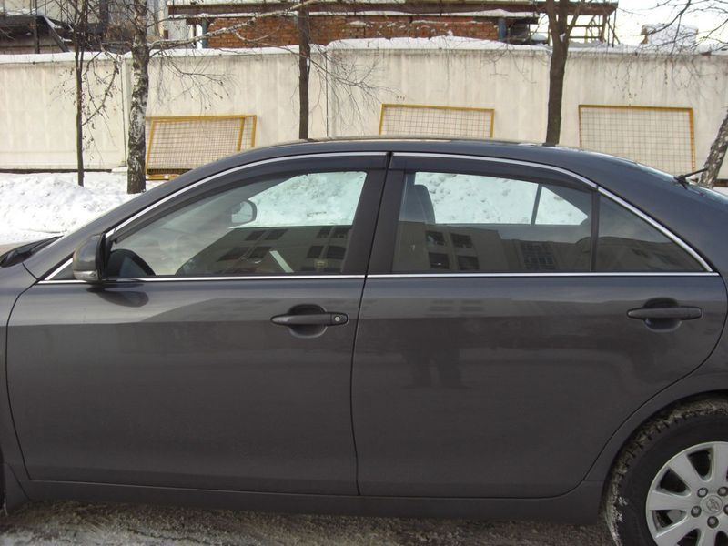 Дефлектори вікон вітровики Toyota Camry V40 2006-2011 Хром молдинг (08611-33080) TOCA5011 фото
