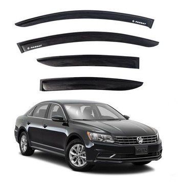 Дефлектори окон ветровики Volkswagen Passat B7 Седан 2010- Europe Скотч 3M Voron Glass 41205 фото