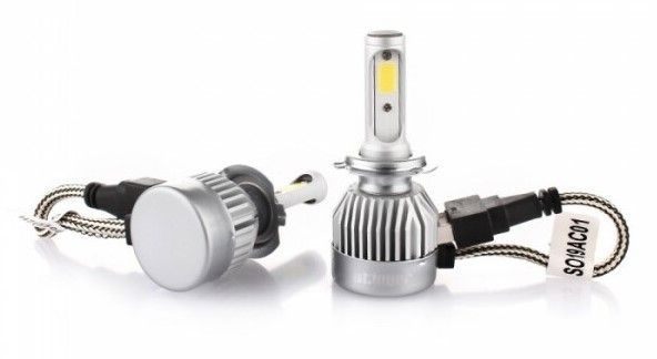 LED лампы автомобильные Stinger H7 12/24V 3200Lm 36W / 5500K / IP67 / 9-32V Радиатор 2 шт 48675 фото