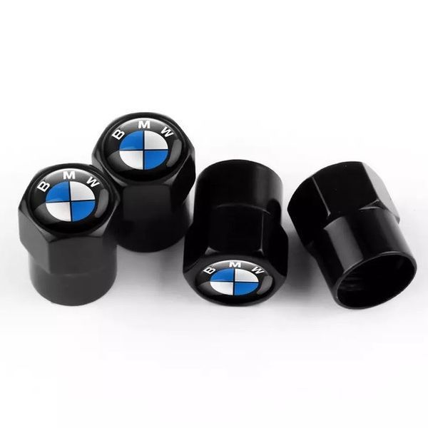 Ковпак вентиля колеса BMW БМВ 4 шт Тюнінг Чорні 89038 фото