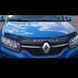 Дефлектор капоту мухобійка для Renault Sandero 2013-2020 Євро Кріплення (Voron Glass) MR11913 96478 фото 2