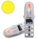 Світлодіод 12V Т5 SMD 2-3014 3D Скло 0,6W 40Lm Жовте світло (№91) 65944 фото 1