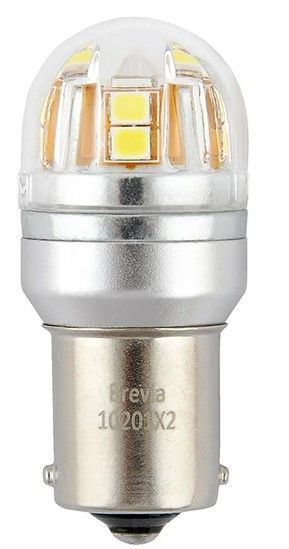 LED автолампа Brevia Spower 12/24V T25 P21W 15x2835SMD 330Lm 6000K CANbus 2 шт (10201X2) 10201X2 фото