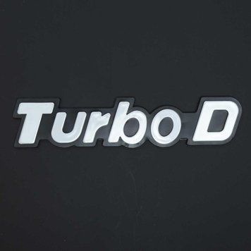 Емблема напис Turbo D 190 x 40 мм 56825 фото