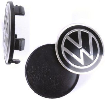 Ковпачки на литі диски Volkswagen 69/65 мм Чорні 1 шт 60433 фото