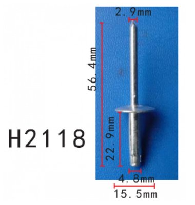Заклепки металева універсальна (56.4 ММ)H2118) 68460 фото