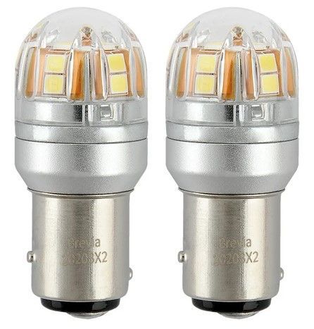 LED автолампа Brevia Spower 12/24V P21/5W 330Lm 15x2835SMD CANbus Оригінал 2 шт (10203X2) 10203X2 фото