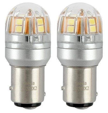 LED автолампа Brevia Spower 12/24V P21/5W 330Lm 15x2835SMD CANbus BAY 15d 2 шт (10203X2) 10203X2 фото
