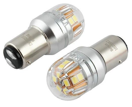 LED автолампа Brevia Spower 12/24V P21/5W 330Lm 15x2835SMD CANbus BAY 15d 2 шт (10203X2) 10203X2 фото