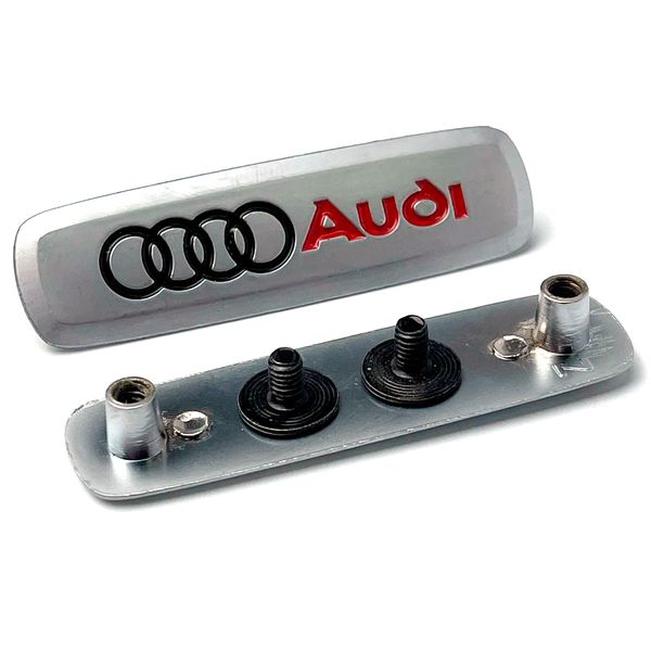Емблема шильдик Audi для автомобільних килимків Алюміній 1 шт 60775 фото
