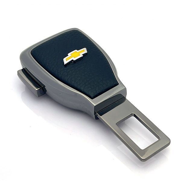Заглушка переходник ремня безопасности с логотипом Chevrolet Темный хром 1 шт SFC00000053277 фото